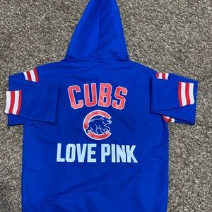 chicago cubs victoria secrets pink half zip